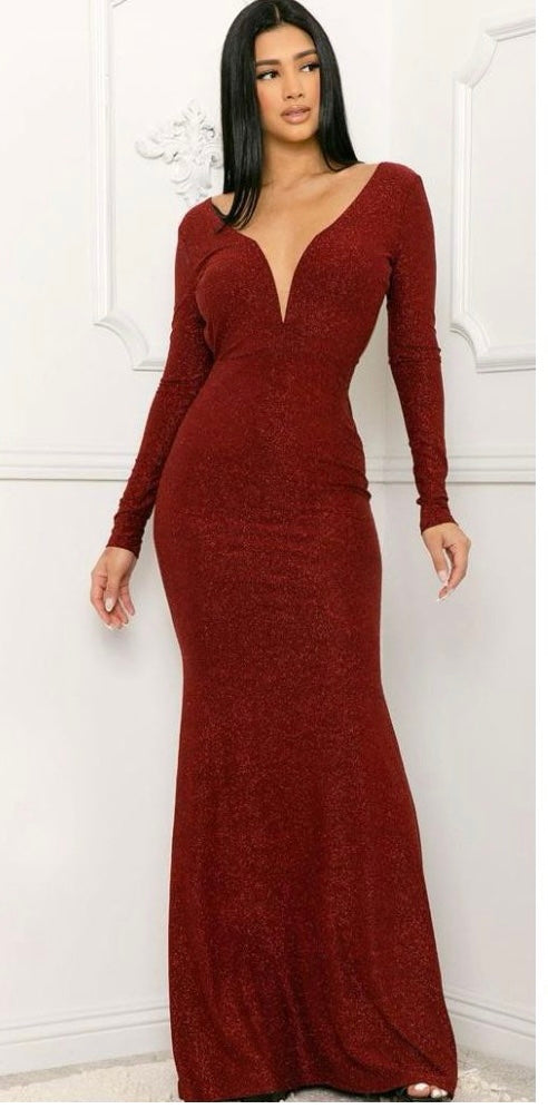 Vestido manga larga